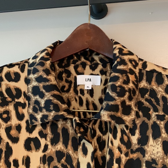 LPA long sleeve, cheetah print bodysuit - Picture 2 of 4